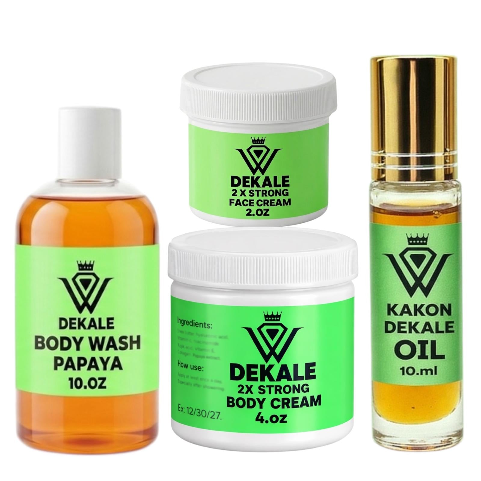 2 X STRONG SKIN WHITENING SET 4 PIECES