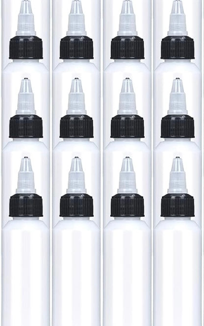 2 oz plastic squeeze bottle 12pcs