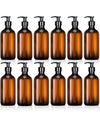 12 pcs empty shampoo/conditioner plastic bottle 10 oz